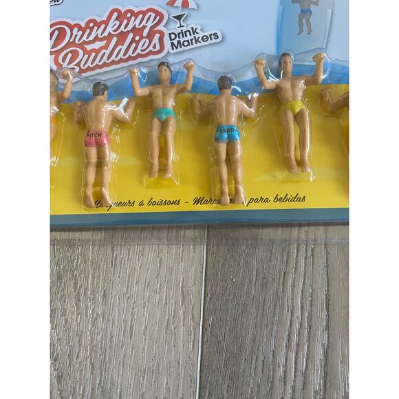 Drinking Buddies Drink Markers Ladies Night Hunks New in Package - Picture 3 of 6